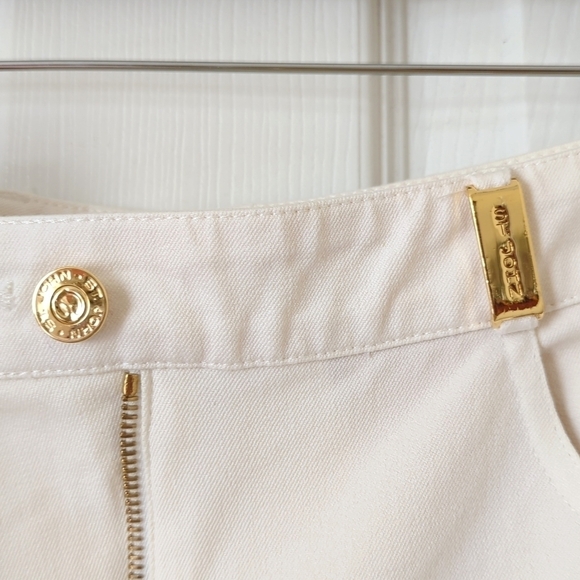 St. John Sport Lightweight High Waisted Relaxed Fit Straight Leg Pants Cream 4 - Picture 13 of 16